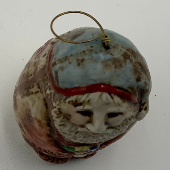 VTG Santa Wise Man Salamander Pottery Signed Ornament Bell 1982 - Picture 6 of 9